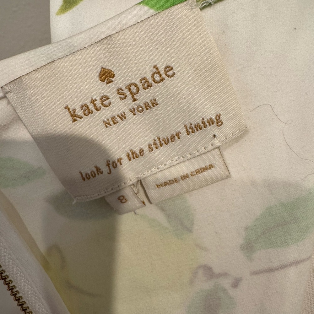 Kate Spade Lyric White and Yellow Lemon Print Dress Size 8 - Picture 9 of 10